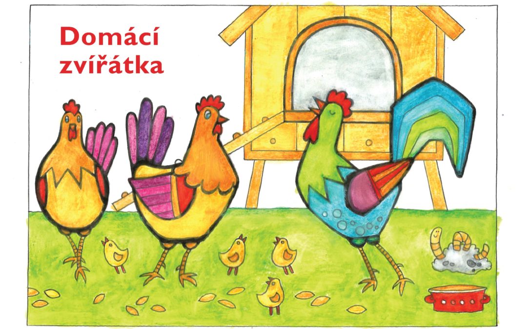 Omalovánka Domácí zvířátka
